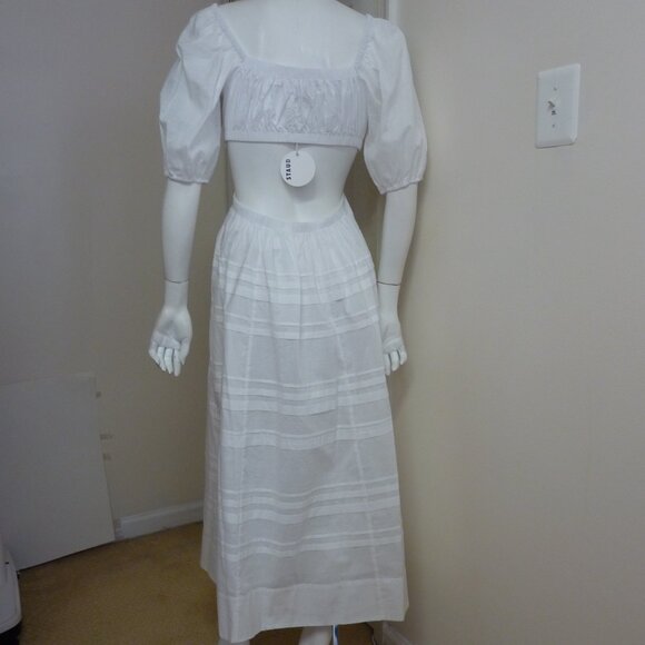 STAUD Cut-Out Tiered Midi Dress - Picture 10 of 10